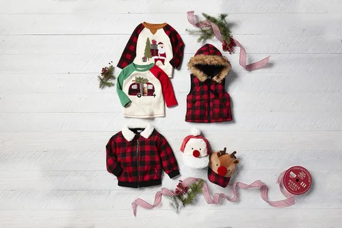 Miniatura 2 de Mud Pie Sombrero de béisbol de Papá Noel para bebé, 2T-5T