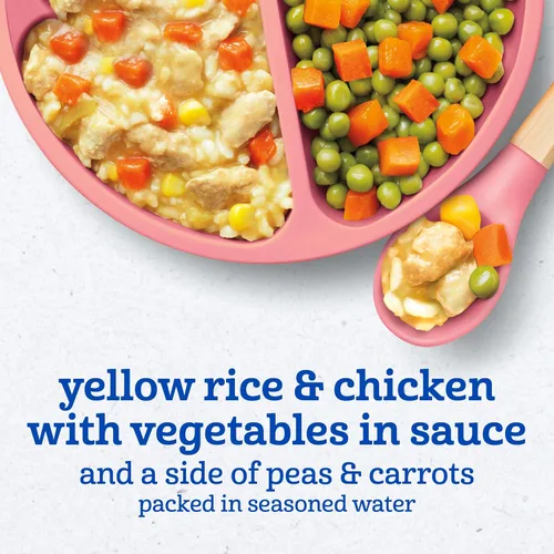 Miniatura 3 de Gerber Comida para niños pequeños, arroz amarillo y pollo, hora de comer para niños pequeños, 8PK