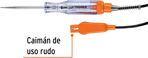 Miniatura 2 de Truper Probador de circuito con clip de cocodrilo #13985