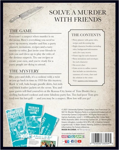 Miniatura 3 de Murder Mystery Party Games - A Murder on the Grill, Host Your Own Cookout Murder Mystery Dinner for 8 Adult Players, Solve the Case with Crime Scene