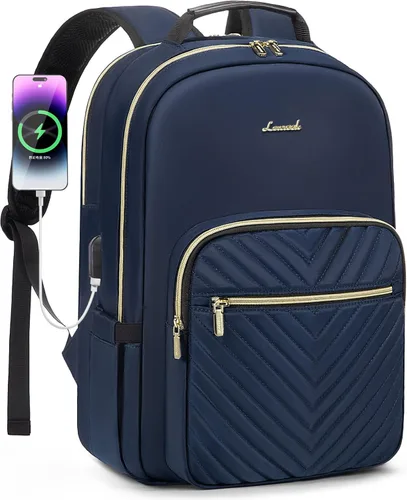 Miniatura 31 de LOVEVOOK - Mochila para laptop de 15.6 pulgadas para mujer, linda mochila de viaje con asa superior, mochila profesional para computadora, mochila