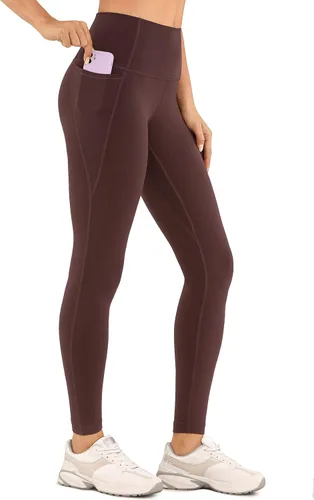 CRZ YOGA Butterluxe - Leggings de entrenamiento para mujer de 28 pulgadas, cintura alta, pantalones de yoga con bolsillos, para correr, suaves como