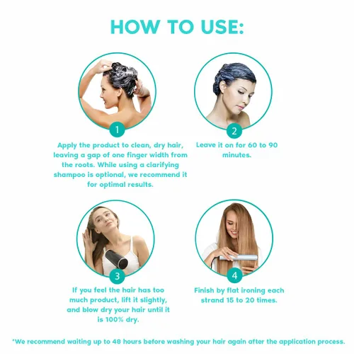 Miniatura 7 de I Belli Capelli Venice Hair Reconstructor, tratamiento orgánico de queratina para alisar el cabello en 1 paso, sin formaldehído, queratina orgánica