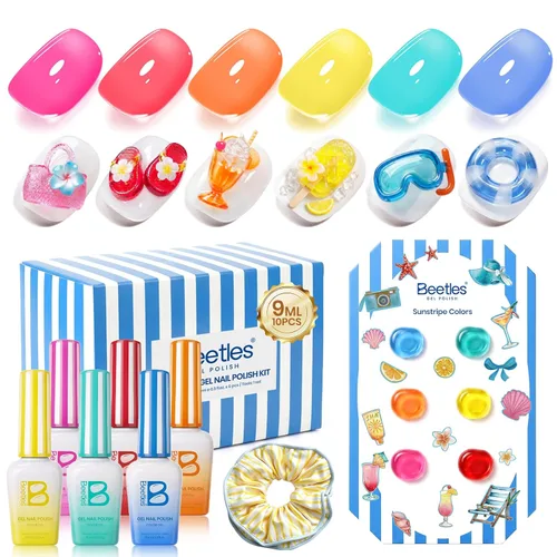 Miniatura 25 de Beetles - Lámpara de uñas LED UV, luz de uñas blanca caramelo con 3 temporizadores de 30/60/90 segundos y pantalla de cuenta regresiva para esmalte
