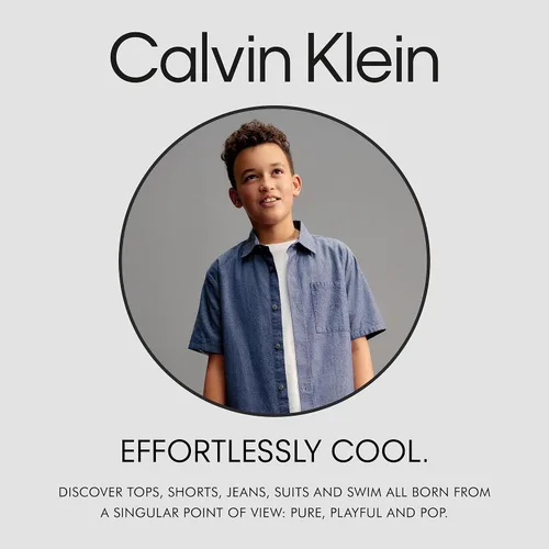 Miniatura 4 de Calvin Klein Boys' Short Sleeve Graphic Crew Neck T-Shirt, Soft, Comfortable, Relaxed Fit