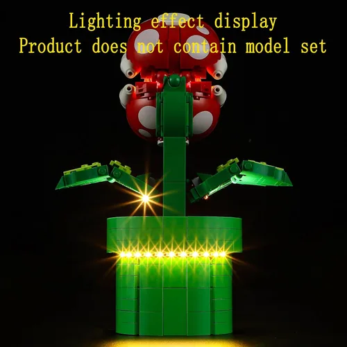 Miniatura 5 de GEAMENT Kit de luz LED compatible con Lego Super Mario Piranha Plant 71426 (juego de modelos no incluidos)