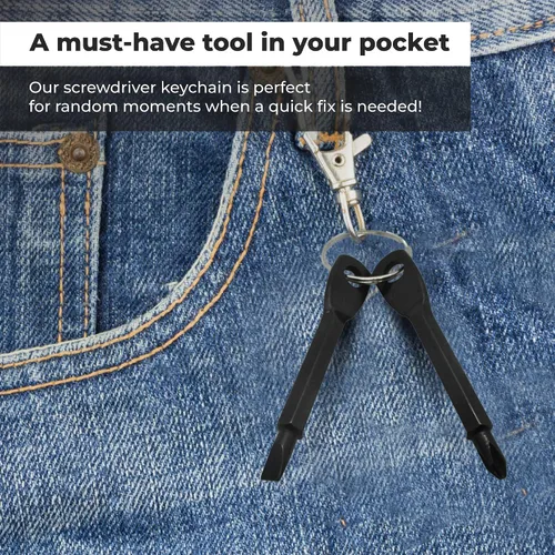 Miniatura 6 de Gadgetime USA Juego de mini destornilladores (paquete de 2) – Gran relleno de calcetines para hombres – Cabeza plana y Phillips – Herramienta