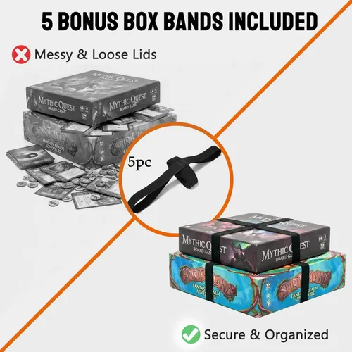 Miniatura 3 de Board Game Bag with Multi-Pockets – Convertible Tote & Shoulder Carry, Includes 5 Elastic Box Bands, 20.5 x 12.6 x 12.6 Inches, for Game Night