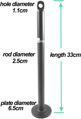 Miniatura 2 de Pasador de carga de placa de peso con mosquetón para placas de peso de 1 pulgada y 2 pulgadas para entrenamiento LAT Pulldown Entrenamiento