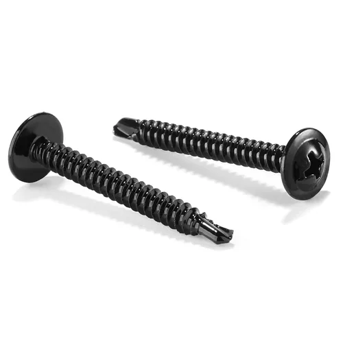 Miniatura 19 de Tornillos de chapa metálica #8 de 1-1/2 pulgadas, 100 tornillos de acero inoxidable 410 tornillos autorroscantes rápidos de cabeza de armadura