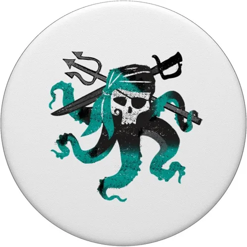 Miniatura 3 de Disney Descendants 2 Uma Pirate Octopus - PopSockets agarre y soporte para teléfonos y tabletas, Negro