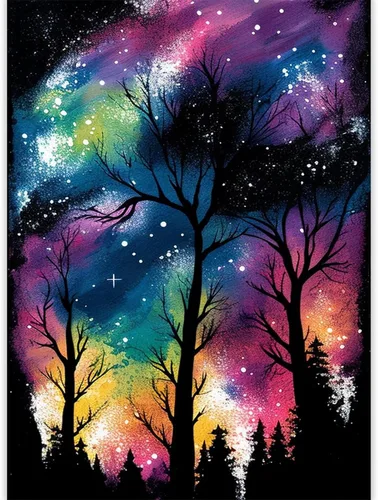 Miniatura 11 de CoHraeu Kits de pintura de diamantes en D para adultos, kits de pintura de diamantes de árbol de estrella, arte de gemas de diamante para decoración