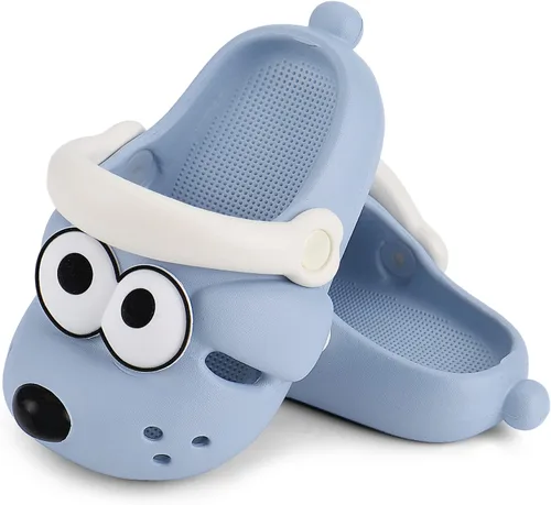 Miniatura 5 de KAKU NANU Sandalias para niños y niñas, lindas sandalias de dibujos animados, para verano, jardín, playa, piscina, sin cordones, para interiores