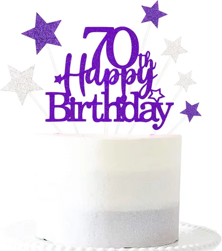 Miniatura 45 de Decoración brillante para tarta de primer cumpleaños feliz con estrella, adornos personalizados para tarta de 1 cumpleaños, decoraciones de fiesta