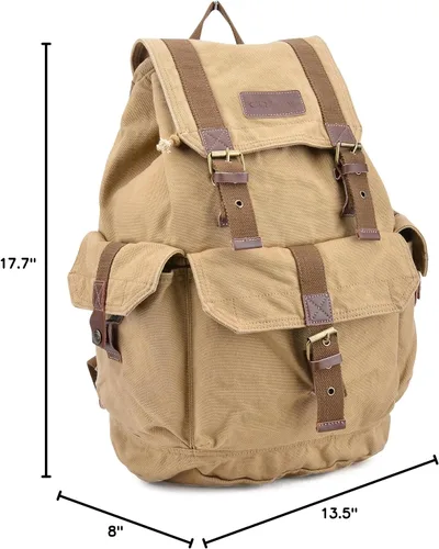Miniatura 16 de Gootium 21101 - Mochila de lona gruesa de alta densidad