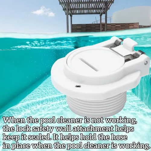 Miniatura 7 de Cerradura de cubierta de piscina, accesorio de pared de seguridad compatible con Hayward, Zo-diac, aspiradora de piscina Pen-tair, GW9530 Puerto