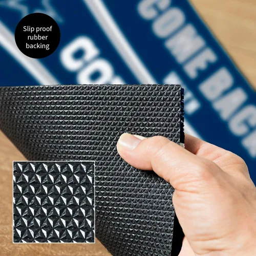 Miniatura 6 de Team Sports America NFL Dallas Cowboys Entrada interior y exterior 28 x 16 pulgadas Parte trasera antideslizante Tapetes de bienvenida