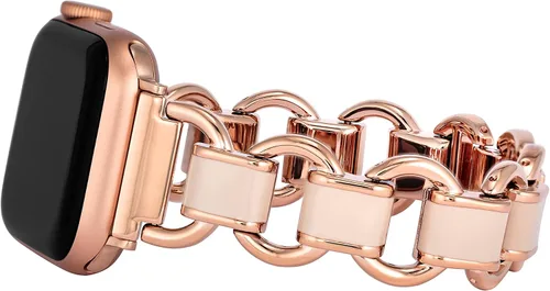 Miniatura 3 de Pulsera de cadena de moda Anne Klein para Apple Watch, segura, ajustable, correa de repuesto para Apple Watch, se adapta a la mayoría de las muñecas