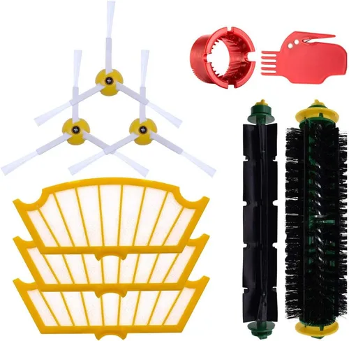 Piezas de repuesto Accesorios Filtros Cepillos compatibles con iRobot Roomba 500 Series 555 560 561 562 570 581 y otros modelos con cabezal de