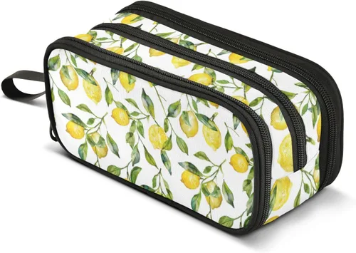 Miniatura 12 de MNSRUU Estuche grande para lápices, estuche estético con diseño de rana linda, organizador de marcadores, caja de lápices para niñas, niños