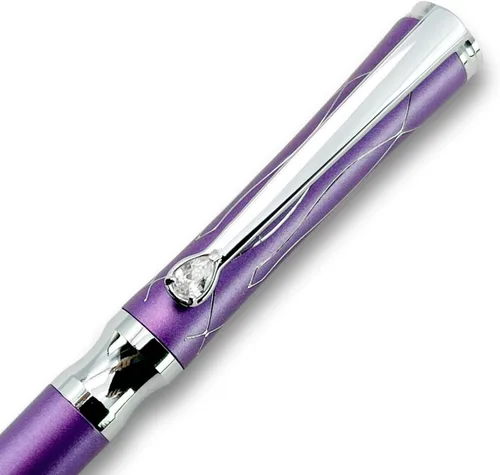 Miniatura 9 de LACHIEVA LUX Bolígrafo de metal ejecutivo de cristal negro elegante con recambios P900M hechos en Alemania, instrumentos de escritura de lujo y alta