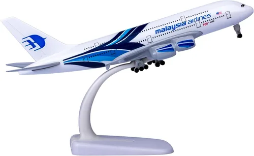 Modelo Avión Escala 1:300 Malasia Airbus 380 Modelo Avión Metal Aleación Diecast Plane para Regalo y Decoración