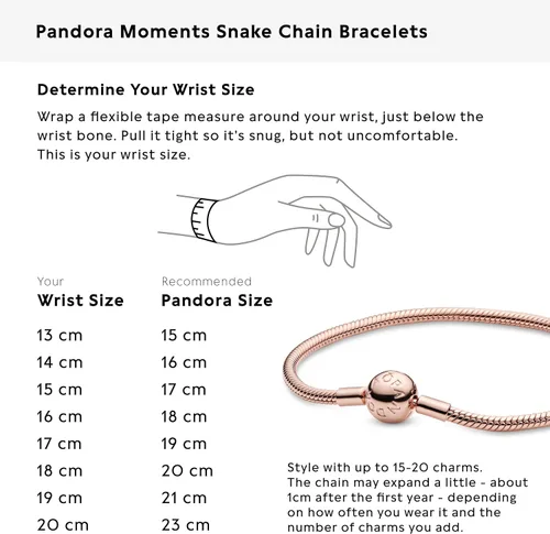 Miniatura 5 de Pandora - Brazalete de serpiente, brazalete con dijes, joyería Smooth Moments