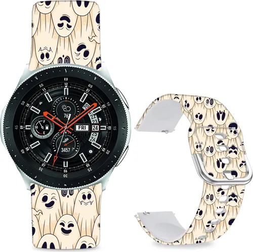 Miniatura 14 de Correas de reloj de silicona suave compatibles con Samsung Galaxy Watch 1.811 in/Watch 3 1.772 in/Gear S3 Frontier/Classic/Garmin Vivoactive