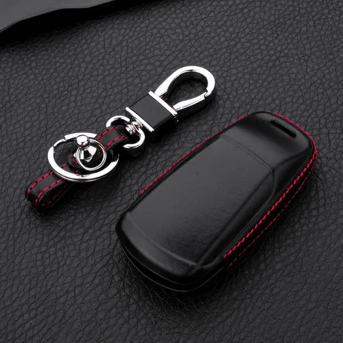 Miniatura 6 de Funda de cuero genuino para llavero de Audi A4 A4L A5 A6 A7 A8 Q5 Q7 R8 RS Q3 RS4 RS5 RS7 S4 S5 S6 S7 S8 SQ5 SQ7 TT TTS TT-RS Key Car Remote Key