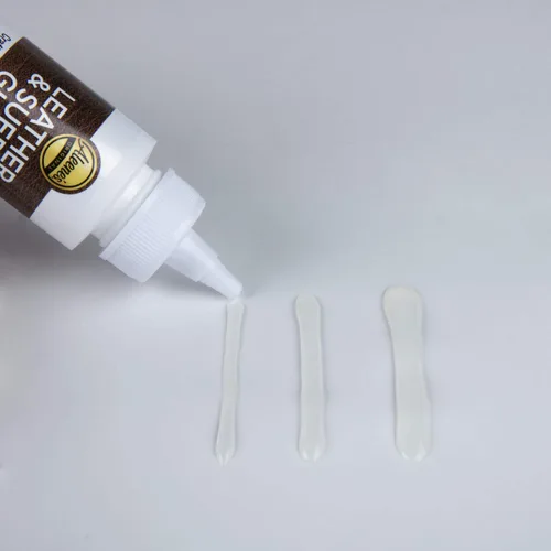 Miniatura 5 de Aleene's Pegamento para cuero y gamuza, adhesivo para manualidades, adornos, reparaciones ligeras, proyectos de cuero, 2 fl oz