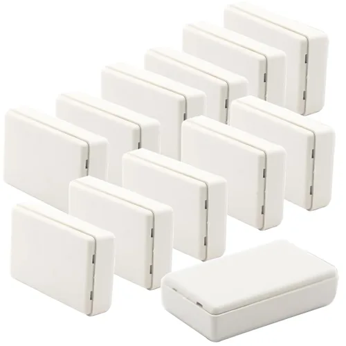 Miniatura 12 de Zulkit 12 cajas de proyecto de plástico ABS para proyectos eléctricos, caja de conexiones pequeña, color blanco, 2.17 x 1.28 x 0.79 pulgadas