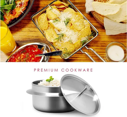Miniatura 2 de Olla de tierra coreana (TTukbaegi), olla de acero inoxidable con tapa que permite la inducción, olla de cocina saludable ollas de cocina