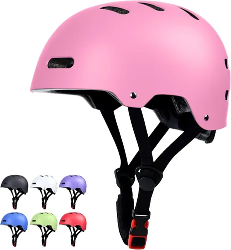 Miniatura 14 de Casco de patineta y bicicleta para adultos, mujeres, hombres, jóvenes y niños (2-3-5-8-14+ años, niños y niñas) - Casco ajustable multideporte