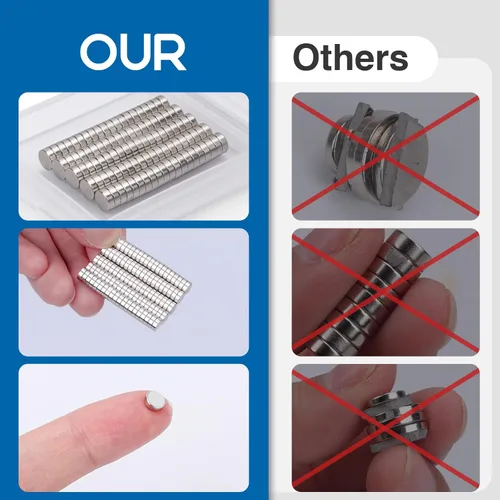 Miniatura 2 de DIYMAG 200 pequeños imanes redondos para refrigerador, disco de neodimio de tierras raras, mini imanes en miniatura para manualidades, bricolaje