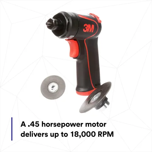 Miniatura 4 de 3M Lijadora de disco con empuñadura de pistola, 33577, 18,000 RPM, 1.969 in y 2.953 in, 1 por caja, herramienta automotriz para rectificado