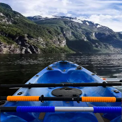 Miniatura 3 de JK - 2 empuñaduras para remo de kayak, accesorios de silicona antideslizante para remo de kayak