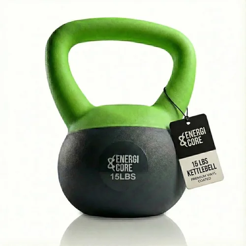 Miniatura 12 de ENERGI CORE Pesa rusa - Peso relleno de arena para entrenamientos de gimnasio en casa y entrenamiento de fuerza, campana de ejercicio portátil