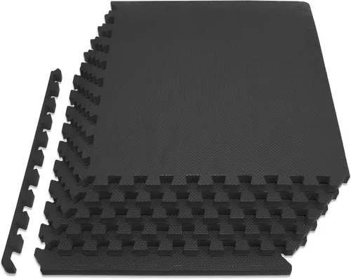 ProsourceFit Alfombrilla de Ejercicio Tipo Rompecabezas Extra Gruesa ¾" y 1", Baldosas Entrelazadas de Espuma EVA para Suelo de Entrenamiento