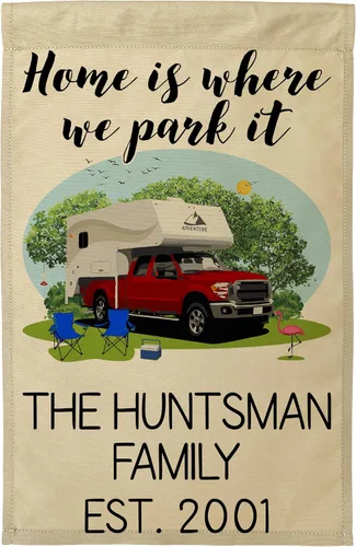 Miniatura 9 de Home is Where We Park It - Bandera para camping o camión