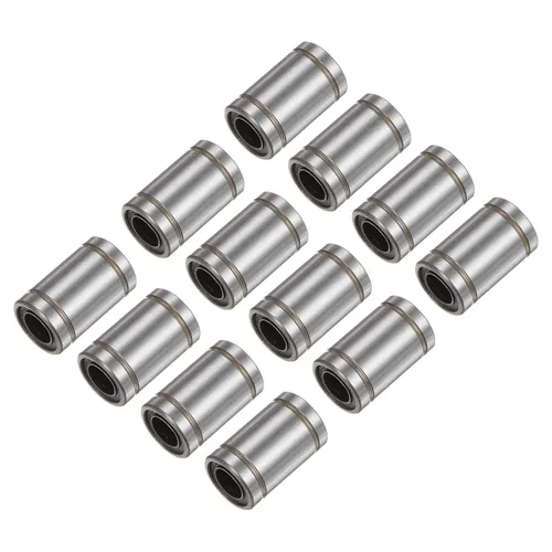 Miniatura 11 de uxcell 12 rodamientos lineales de bolas LM6UU, diámetro de diámetro de 0.236 in, diámetro exterior de 0.472 in, longitud de 0.748 in, rodamiento