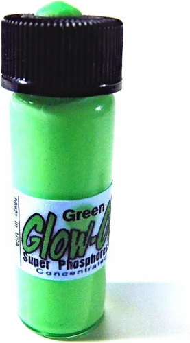 Pintura de visión nocturna de color verde y pistola de brillo verde, 0.2 fl oz | Vial mediano, concentrado, brillante, luminiscencia de larga