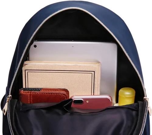Miniatura 7 de Mochila chica para mujer, de nailon, impermeable, para la universidad, de moda, para uso diario