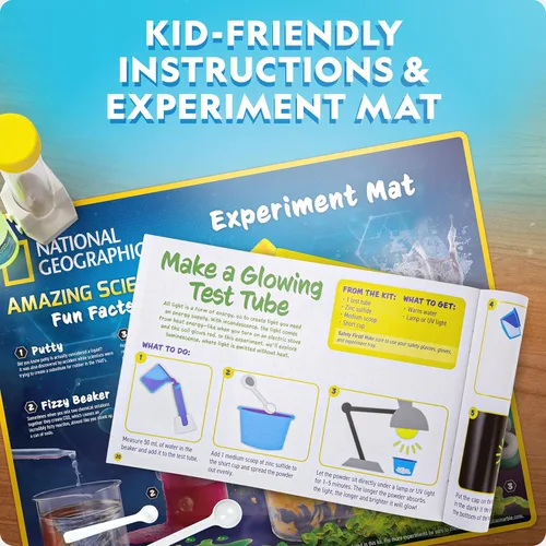 Miniatura 6 de National Geographic Mega Science Lab - Kit para niños con 75 experimentos fáciles, con ciencia de la tierra, conjunto de química y proyectos STEM