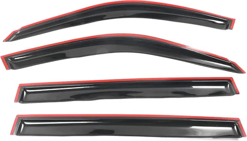 Miniatura 6 de IKON MOTORSPORTS - Visera de ventana compatible con Toyota Highlander 2001-2007, estilo delgado, tinte de humo oscuro, pantalla acrílica, protección