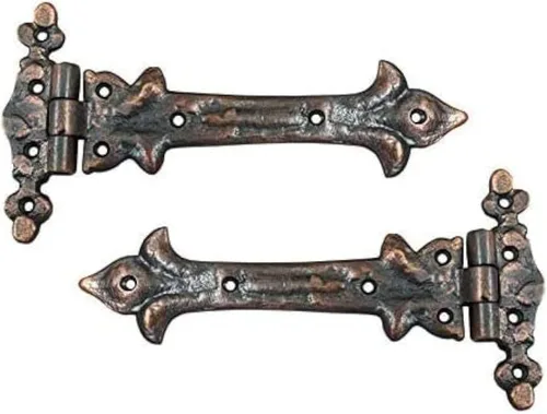 Miniatura 41 de Adonai Hardware Adonijah Bisagra falsa de aluminio para montaje frontal (6.5" x 12 Pack, Negro mate) para puertas de granero, puertas, armarios