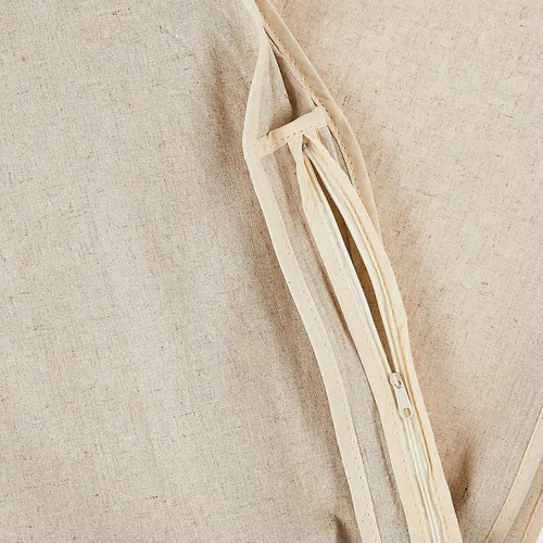 Miniatura 4 de Whitmor Bolsa de ropa con cremallera de lino natural, grande