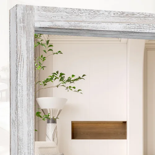 Miniatura 7 de AAZZKANG Espejo de pared de longitud completa con marco de madera rústica, 58 x 24 pulgadas, rectangular, grande, cuerpo completo para dormitorio