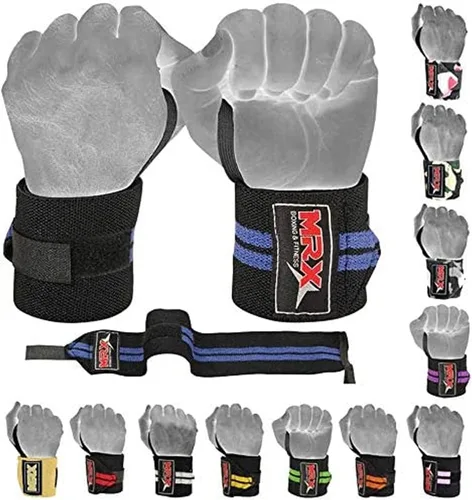 MRX - Muñequeras para levantamiento de pesas, entrenamiento de gimnasio, soporte de muñeca, fisicoculturismo, entrenamiento, envoltura para
