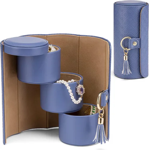 Miniatura 57 de Vlando Viaggio - Joyero pequeño, caja de almacenamiento para accesorios de viaje
