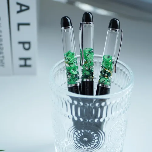 Miniatura 3 de Bolígrafos Divertidos de Alienígena Lindos Flotadores Líquido Flotante Escritura Diario Oficina Bolígrafo Regalo Único Para Mujeres Hombres